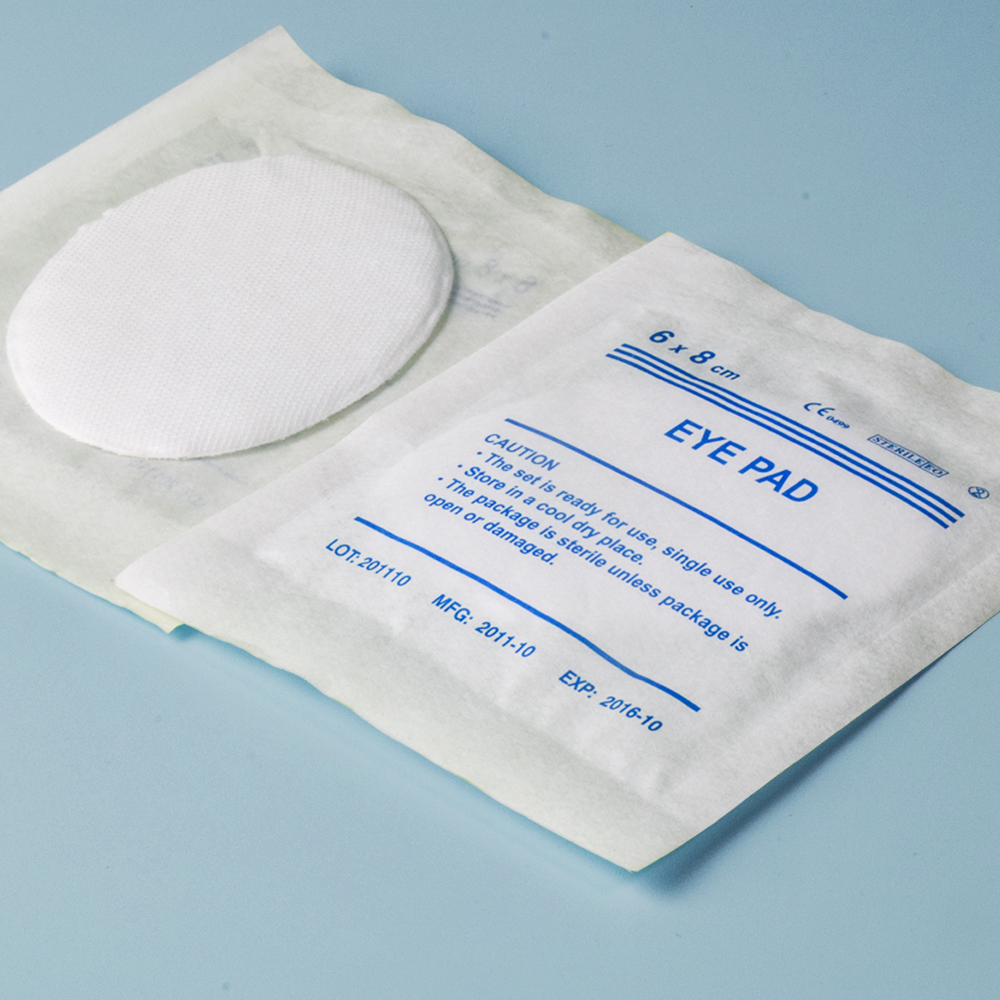 Persediaan medis sekali pakai: bantalan mata steril