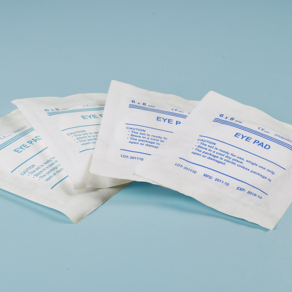 Persediaan medis sekali pakai: bantalan mata steril