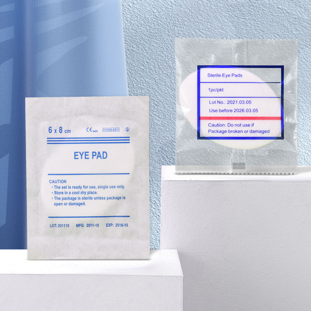 Persediaan medis sekali pakai: bantalan mata steril